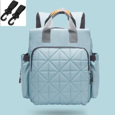 China Wholesale Custom 2021 Water Resistant New Diaper Bags Multifunction 2 in1 Travel Mum Bags For Cup Holder Bag With Changing Pad for sale