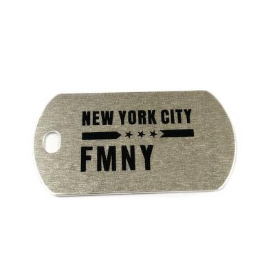 China Good quality factory customized hot sale custom stamping stainless steel army metal dogtag with pearl chain for sale