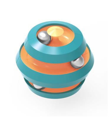 China 2022 Hot Sale Toy Spinner Toy Stress Release Metal Bead Spinner Ball Toy Magnetic Maze Ball Fidget Sensory Spinner Bead Spinning Orbit for sale