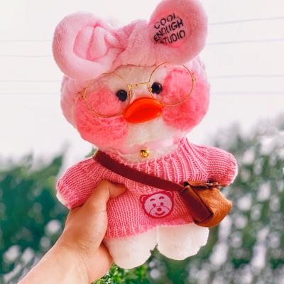 China Cute Duck Stuffed Soft Lalafanfan Cafe Mimi Duck Plush Toys Hyaluronic Acid cartoon high quality wholesale hot sale kids gift 2022 for sale