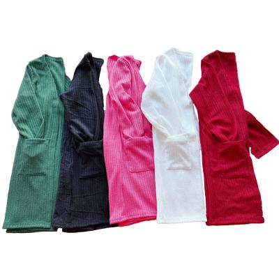 China New Arrival Breathable Free Shipping Rarewe Solid Color Ribbed Pocket Cardigans For Toddler Customizable for sale