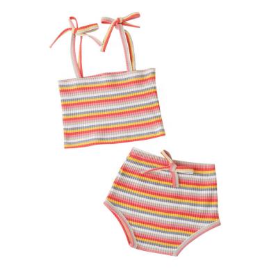 China New design fashion casual rarewe print stripe cool newborm baby bath tub clothes custom made gift sets for sale