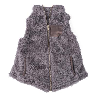 China Casual Winter Warm Multi Colors Customize Sleeveless High Quality Cotton Sherpa Fur Babies Coats for sale