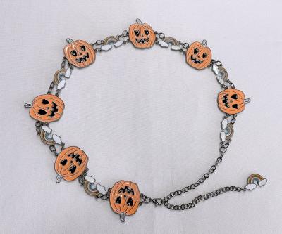 China Occasional Wholesale Factory Custom Babies Halloween Pumpkin Decoration Conch Belts for sale