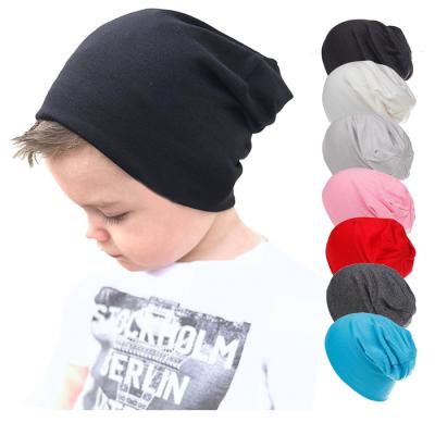 China JOINT Winter Boys Solid Color Kids Woolen Custom Hats Slouchy Beanies for sale