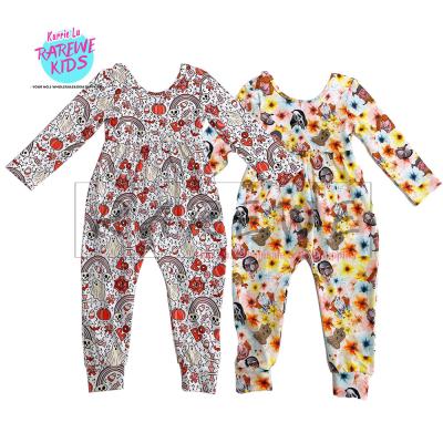 China Breathable Digital Mock Up Clothes Kids Long Sleeve Jumpsuit Baby Halloween Romper for sale