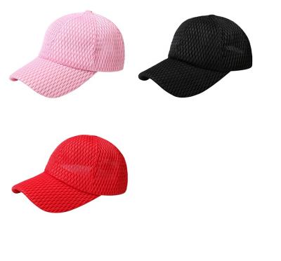 China JOINT Wholesale Adjustable Round Air Plain Pure Colors Sweatproof Pitcher Mesh Peaked Hats for sale