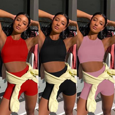 China Fashion Ladies Club Party Breathable Mini Sexy Women's Mini Sets Two Piece Set Summer TOB Shorts Set for sale