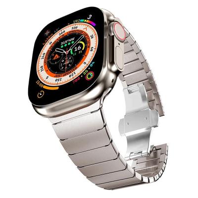 China Fashionable Stainless Steel Quick Released Watch Band For Iwatch Ultra/8/7/6/5/4/3/2/1 Solid Stainless Steel Strap For Apple Watch for sale