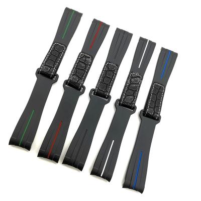 China Sublimation Trendy Luxury Watch Bands For Under Sailor Ocean Master Watch Band Silicone Watch Band Strap For Under Sailor Watch for sale