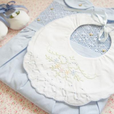 China Washable Cotton Embroidered Bib Kids Shirt Dress for sale