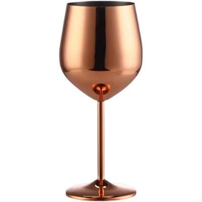 China High Quality Hot Selling Red Wine Glass Metal Tumbler Stainless Steel Cocktail Glass Tumbler For Bar Party Friends Birthday Party for sale