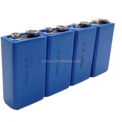 China Toys new cr9v 1200mah 9 volt battery pack high voltage 9v lithium battery for sale