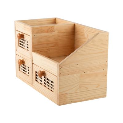 China New Customer Viable Jewelry Boxes Multi Layer Large Capacity Natural Wooden Jewelry Storage Box for sale