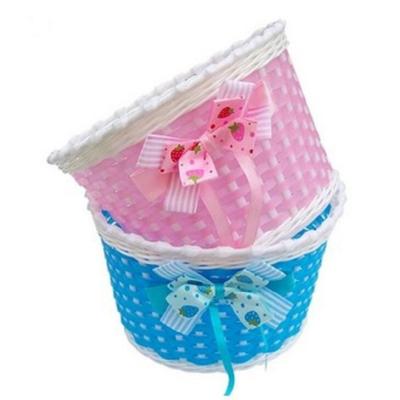 China Children's Bicycle Basket Woven Basket Basket Baby Buggy Accessories Stocked for sale