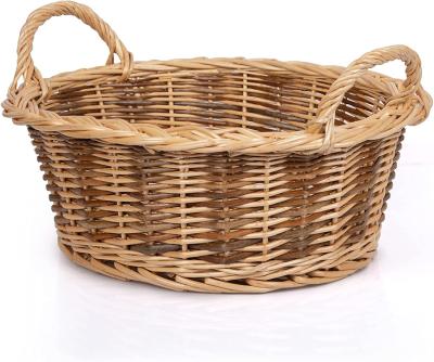 China Jinliu Sustainable Hand - Woven Wicker Baskets For Gifts Spa Basket Gift Set Luxury Gift Basket for sale