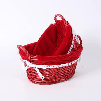 China Eco-friendly material wicker baskets for latest wholesale gifts with 100%handmade for sale