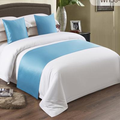 China Nondisposable Fast Shipping White Nondisposable Five Star Soft Polyester Queen Size Hotel Bedding Set Queen Size Solid for sale