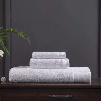 China Factory Supply Disposable Logo Hotel Luxury Pattern Custom 100% Cotton Towel Set For Bathroom for sale