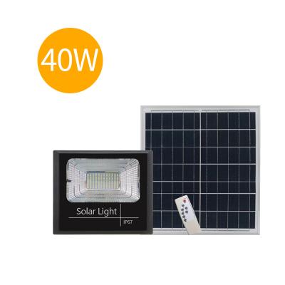 China LANDSCAPE Fast Delivery Black Housing IP66 Waterproof Solar Garden Spotlight Aluminum Material Tempered Glass 3 Years Warranty 40w for sale