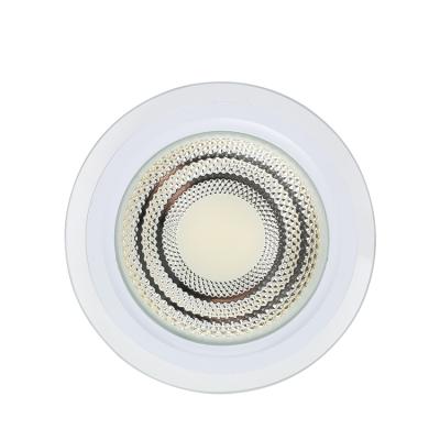 China Indoor Lights Fast Delivery Aluminum+glass Recessed Mount COB Led Downlight 5w/7w/10w/15w/24w lead glass pane light for sale