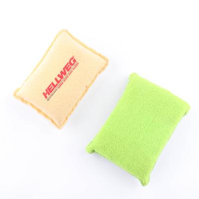 China Eco-friendly Nonwoven Cleaning Scrubbing Pad Sponge Household Car Wash Cleaning Tool for sale