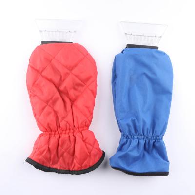 China Hot Selling Customized Eco-friendly Waterproof Ice Scraper Glove For Clean Car And Washing Plastic Snow Shovel With for sale