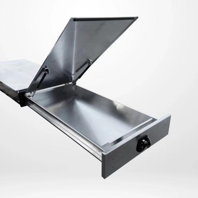 China Water Proof 1700mm Aluminum Ute Under Body Tool Box Caster Drawer For Ute Tray / Truck for sale