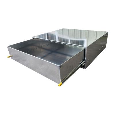 China Hot Selling Aluminum Tool Instrument Storage RV Accessories Tool Box Cargo Drawer for Awning or Ute Camping Truck for sale