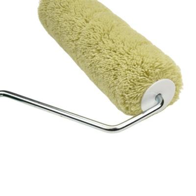 China 9 Inch Medium Stack Nylon Cloth Single Color PP Single Handle Paint Roller for sale