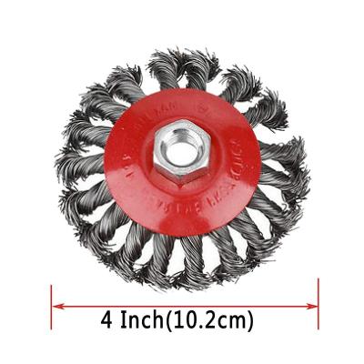 China Steel Wire Roller Brush Manufacturers Wire Cup Cleaning Brush Best For Angle Grinder 3IN, 4IN, 5IN for sale