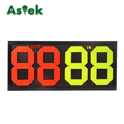 China Manual Substitutions PVC Soccer Football Substitution Board for sale