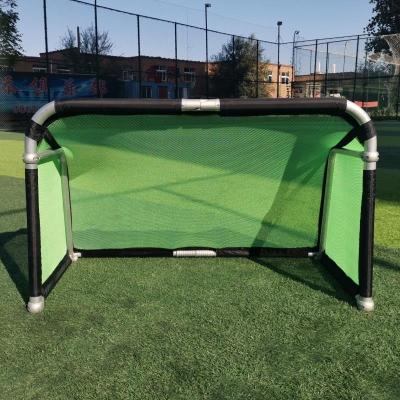 China ASTEK Cloth Football Goal Target Folding Portable Aluminum Mini Soccer Goal Colorful Nets for sale