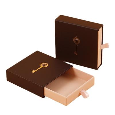 China Drawer Paper Box Biodegradable Drawer Small Rigid Drawer Gift Boxes For Jewelry Ring Necklace for sale