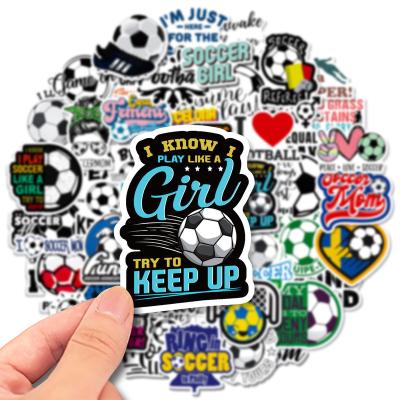 China 50Pcs Decorative Sports Personality Score Soccer Sticker Creative Sticker Score Guitar Skateboard Cute Graffiti Car Decorative Stickers for sale