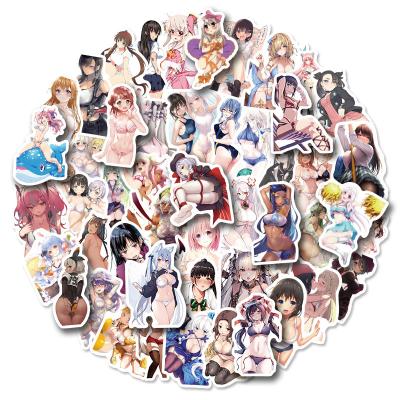 China 50Pcs Decorative Sticker Beauty Sexy Sticker Tags Cute Japanese Anime Decorative Stickers For IPad Notebook for sale