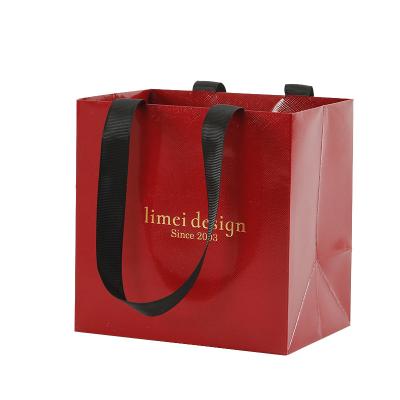 China Gift & Craft Texture Gifts Cosmetics Jewelry Clothing Packaging Tote Bags Custom Paper Shopping Bag for sale