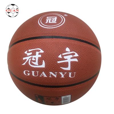 China Custom Size 7 Inch Bulk PU Leather Basketball Ball for sale