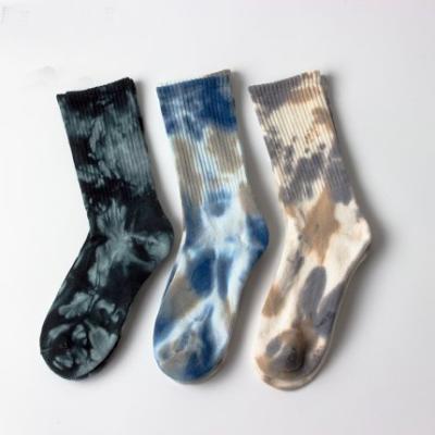 China OEM QUICK DRY Hot Selling Custom Logo Socks Fashion Unisex Novelty Link Dye 100 Cotton Funny Socks for sale