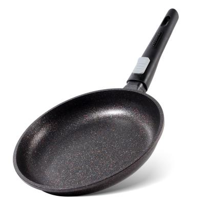 China Fissman Sustainable Cast Aluminum 28cm Non Stick Pan Blini Pan Frying Stone-Coated With Long Handle for sale