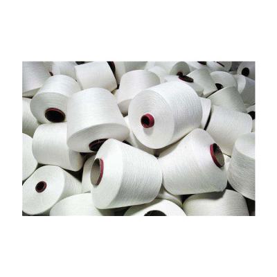 China Hot Selling High Quality Custom Anti-bacteria 100% Bright Raw White Viscous 30S Yarn for sale