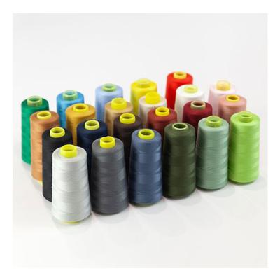 China Best Selling High Tenacity 20S 30S 40S 50S Spun Cotton Dyed Polyester Sewing Thread For Sale for sale