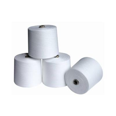 China Competitive Price Good Quality Polyester Milk Cotton Yarn 21S 32S 40S Raw White Contract Undyed Viable Siro for sale