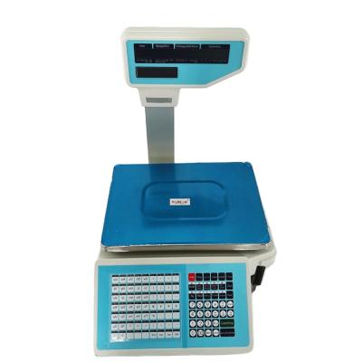 China Electronic Price Computing Weigh Digital Weighing Machine Barcode Label Printing Scale 410*500*490mm for sale