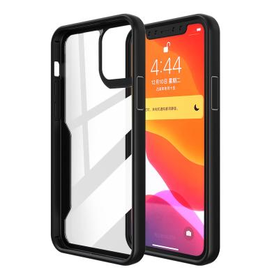 China Shockproof For Iphone 12 Glossy PC And Transparent Soft TPU Eco Protective Case Non Slip To Wear Drop Resistance Resistance for sale