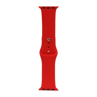 China High Quality Shockproof Liquid Silicone Watch Band Suitable For Apple Watch Se And Series 3/4/5/6 Customized Color for sale