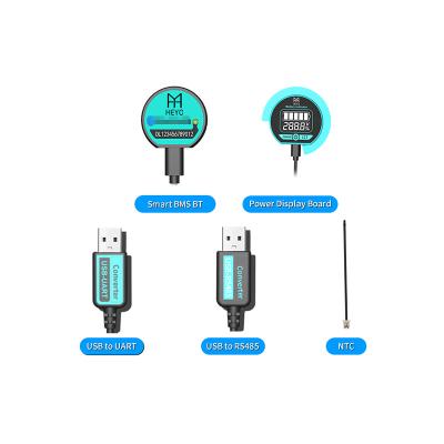 China SOC Power Display Panel Buzzer Switch Smart Protection Board Accessories BT UART RS485 Soft BOX LCD SOC Light Panel Use with HEYO BMS for sale