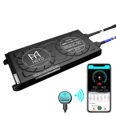 China Smart electronic bms 24v 30A 40A 60A 80A 100A 250A 300A 3.7v Li ion battery products 7S bms BT UART RS485 CAN communication 18650 bms board for sale