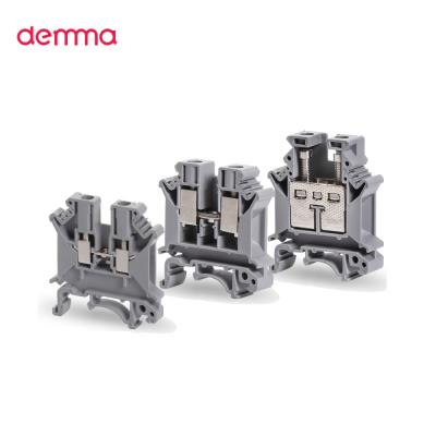 China PA66 Demma UK Series Power Through Universal Multi Level Electrical Terminal Screw Terminal Blocks for sale