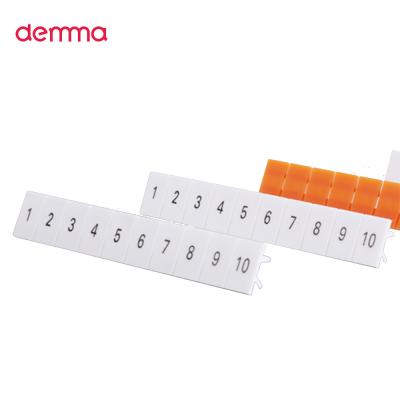 China Low Voltage Demma Good Quality General Electric Din Rail Connector TB Number Marking Bar for sale